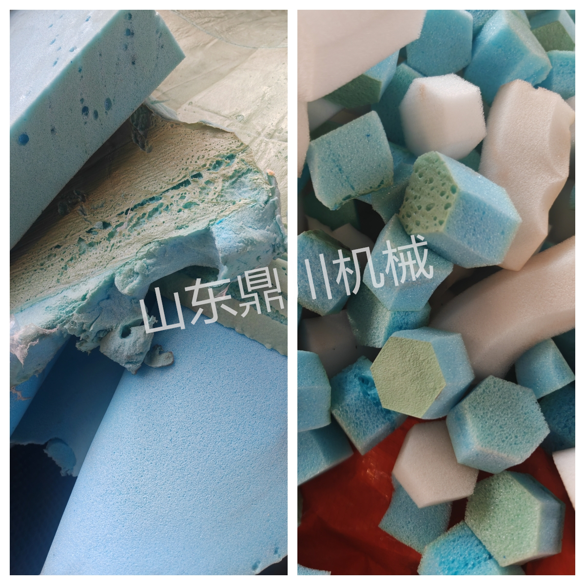 發(fā)泡海綿切六角形效果