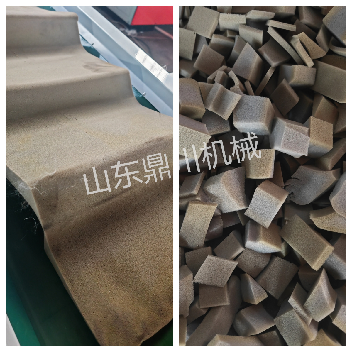 灰色波浪海綿切塊效果