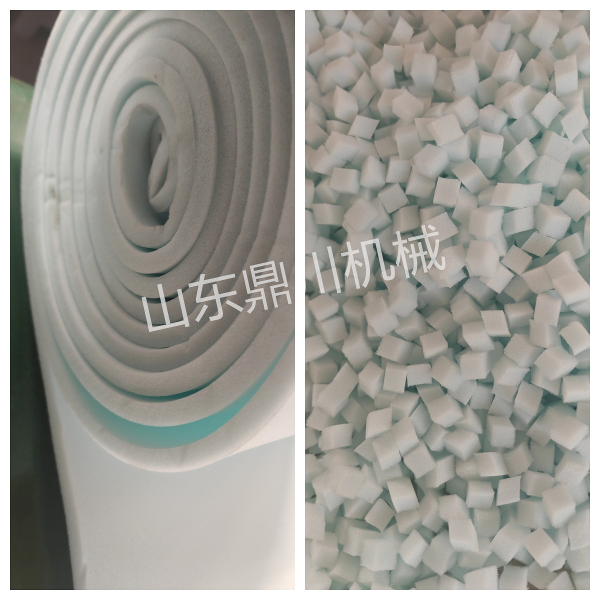 防靜電海綿切粒效果