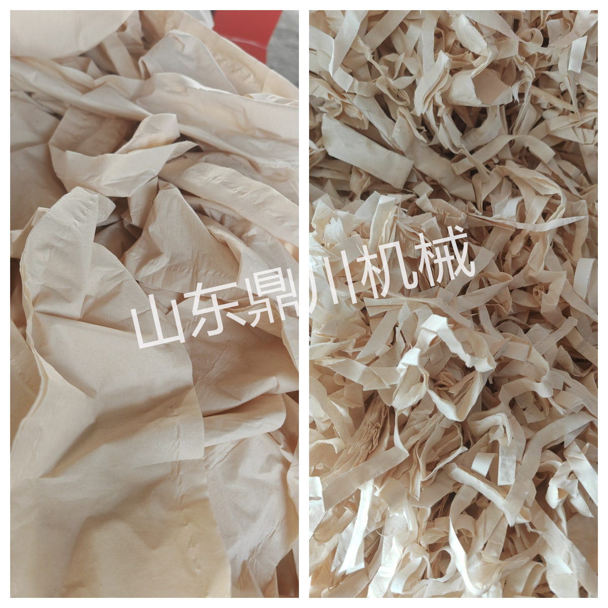 生活用紙切碎效果