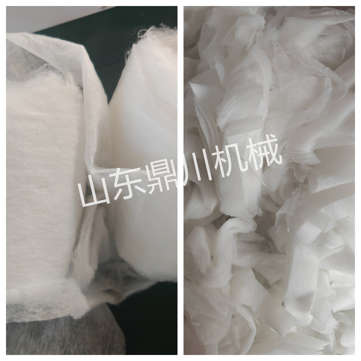 無紡布條切斷效果